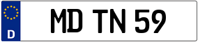 Trailer License Plate